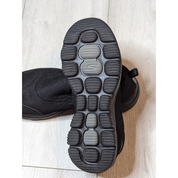 Skechers Womens 9.5 Go Walk Evolution Ultra Rapids Black Comfort Sneaker 15730 - Picture 7 of 8